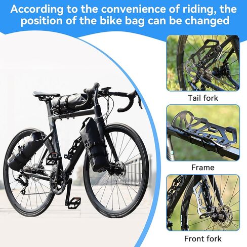 Bike Water Bottle Holder, 2 Pack Bike Front Fork Cage Multifunctional Water Bottle Cage for Outdoor Cycling, 9.1x3.5in in Saudi Arabia