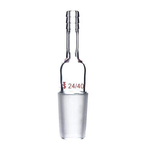24/40,Glass Cone to Rubber Hose Inlet Adapter,Straight Connection W/Screw in Saudi Arabia