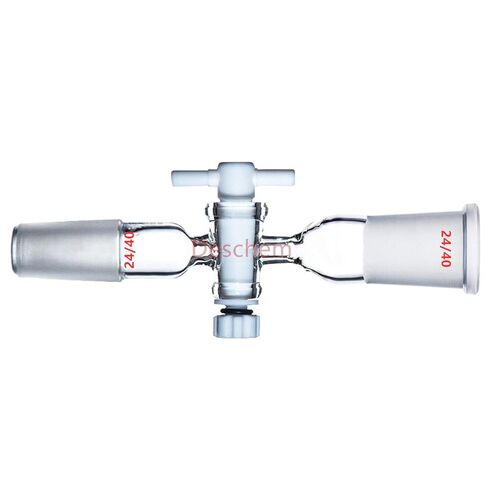 24/40، محول زجاجي، مع مخروط أرضي وقضيب، محبس PTFE، صمام مختبر in Saudi Arabia