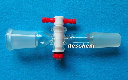 24/40، محول زجاجي، مع مخروط أرضي وقضيب، محبس PTFE، صمام مختبر in Saudi Arabia