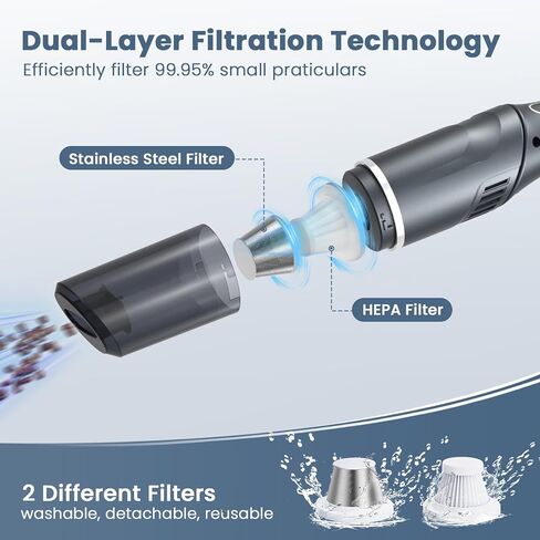 Handheld Vacuum Cleaner Cordless - Mini Car Vacuum Cleaner Rechargeable for Car XSL3.13Vacuum-US-042 in Saudi Arabia
