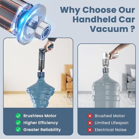 Handheld Vacuum Cleaner Cordless - Mini Car Vacuum Cleaner Rechargeable for Car XSL3.13Vacuum-US-042 in Saudi Arabia