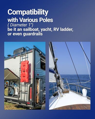 حامل السكك الحديدية القابل للتعديل من الدرجة البحرية لـ Starlink Mini يناسب القارب واليخت والمركب الشراعي ومجموعة تركيب RV (316 الفولاذ المقاوم للصدأ) ORLNK in Kuwait