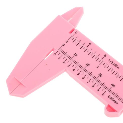 4pcs Portable Plastic Precision Caliper Set 6-inch 15cm Sliding Gauge with Metric and Inch Scale for Woodworking and Crafts, Pink in Saudi Arabia