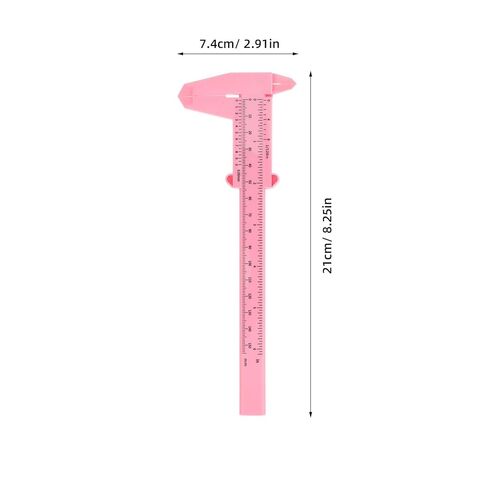 4pcs Portable Plastic Precision Caliper Set 6-inch 15cm Sliding Gauge with Metric and Inch Scale for Woodworking and Crafts, Pink in Saudi Arabia