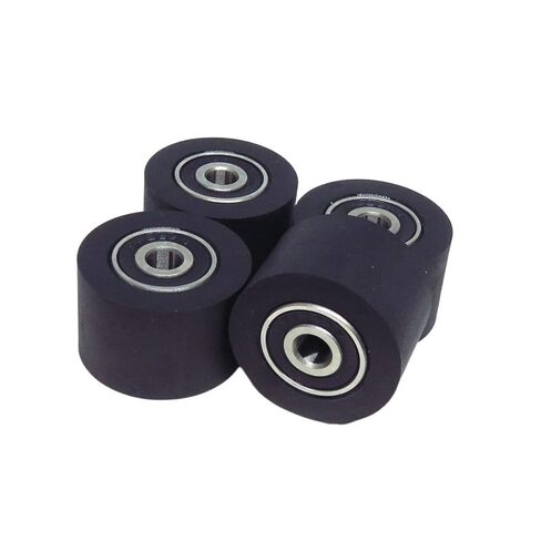 1 Piece 30mm Polyurethane Coated Roller with Double 626RS Bearings 6x30x20mm PUT62630-20 mask Machine Soft Rubber Guide Wheel in Saudi Arabia