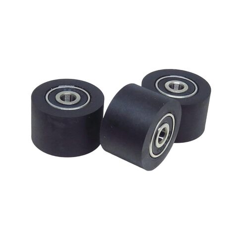 1 Piece 30mm Polyurethane Coated Roller with Double 626RS Bearings 6x30x20mm PUT62630-20 mask Machine Soft Rubber Guide Wheel in Saudi Arabia
