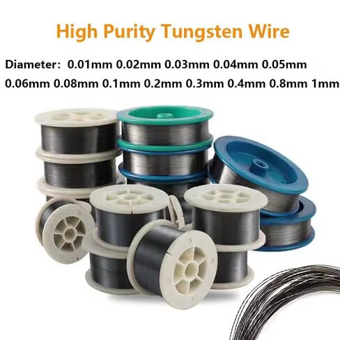 1 قطعة أسلاك التنغستن 99% سلك التنغستن النقي 0.01 مللي متر 0.02 مللي متر 0.03 مللي متر 0.04 مللي متر 0.05 مللي متر 0.06 مللي متر 0.08 مللي متر 0.1 مللي متر 0.2 مللي متر 0.3 مللي متر 0.4 مللي متر-0.8 مللي متر (0.2 مللي متر × 2 متر) in Kuwait