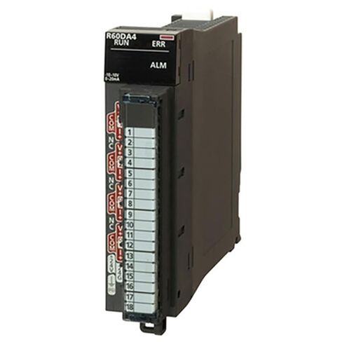 [R60DA4] وحدة الإخراج التناظرية PLC الصناعية R60DA4 – 4 قنوات الجهد/الخرج الحالي، دقة 16 بت، وحدة توسيع الأتمتة المعيارية in Saudi Arabia