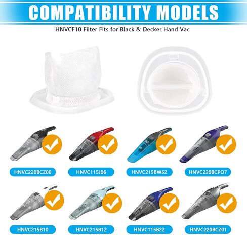 4 عبوات من فلاتر HNVCF10 البديلة، متوافقة مع المكانس اليدوية Dustbuster من بلاك اند ديكر HNV215B12، HNVC215B10، HNVC215BW52، HNVC115J06، HNVC220BCZ01، HNVC115B22، HNVC220BCP07 in Saudi Arabia