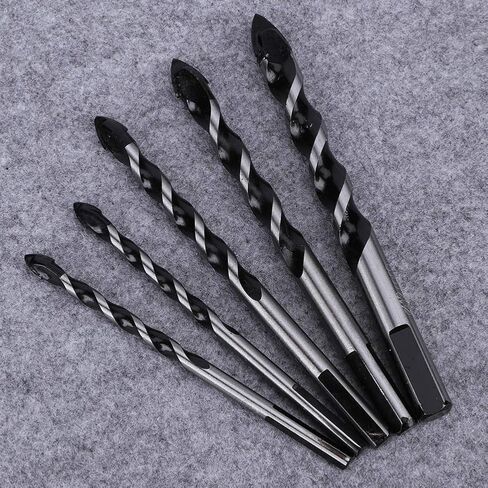 Restokki Ceramic Tile Center Drill Bit Set High Speed Steel Hole Drilling Tool DIY Wall, 5pcs in Saudi Arabia