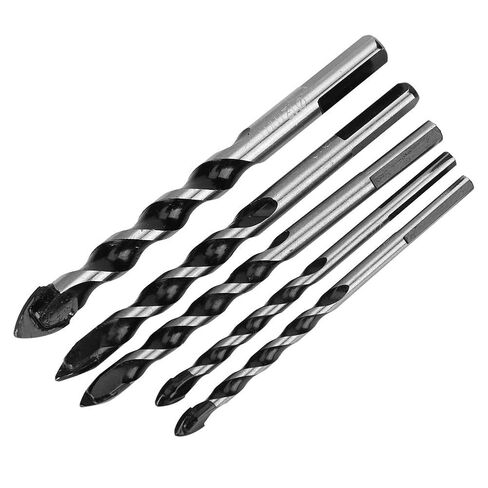 Restokki Ceramic Tile Center Drill Bit Set High Speed Steel Hole Drilling Tool DIY Wall, 5pcs in Saudi Arabia