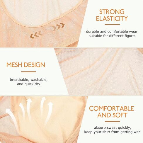 Healifty Sweatproof Undershirt Women Breathable Underarm Sweat Vest Absorbing Pads Comfortable Fit Activewear 11.4X6.5 Inch in Saudi Arabia