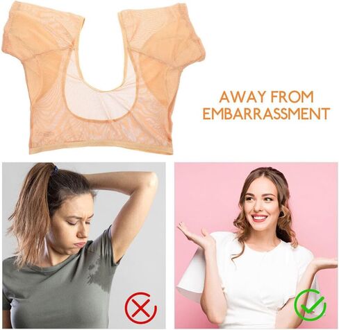 Healifty Sweatproof Undershirt Women Breathable Underarm Sweat Vest Absorbing Pads Comfortable Fit Activewear 11.4X6.5 Inch in Saudi Arabia