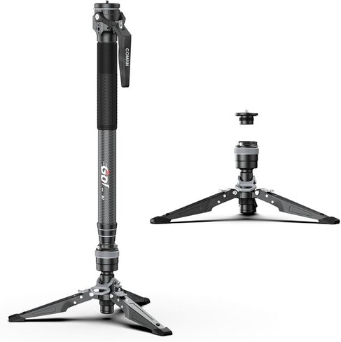 COMAN M1V5 Camera Monopod, One-Click Lifting Monopod with Feet, 67'' Lightweight monopod with V5 Fluid Head Quick Release Plate for Camera, DSLR, Camcorder in Kuwait