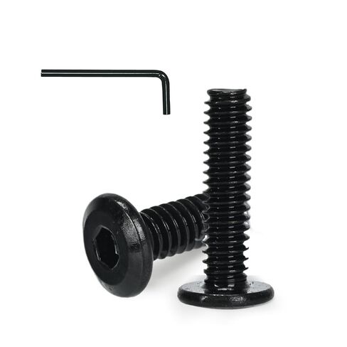 50 Pcs 1/4-20 x 1 Flat Head Hex Socket Cap Screws Bolts,Black Oxide 304 Stainless Steel 18-8,Allen Socket Drive,Fully Machine Thread (1/4-20 x 1 50pcs) in Kuwait