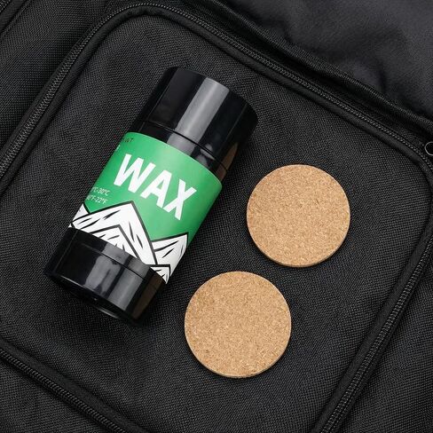 Rub On Ski and Snowboard Wax, 80G with 2 Cork Applicators, Universal Temperature, Portable Cross-Country in Kuwait