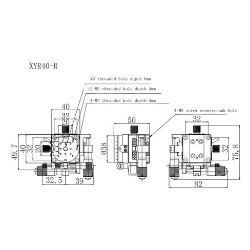 XYR40-R LSP40-LM الشريحة الدوارة المتقاطعة عالية الدقة in Kuwait