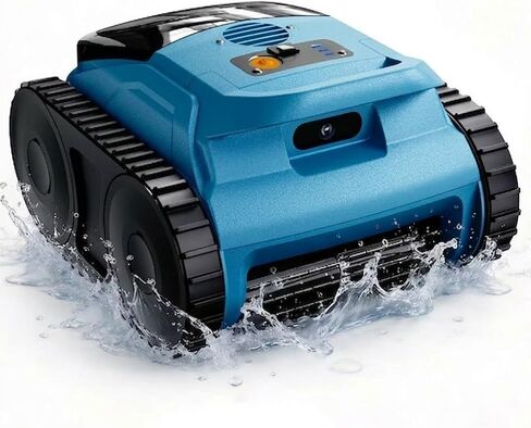 [2026 Release] Automatic Robotic Pool Vacuum for Inground & Above Ground Pools, Wall Climbing Pool Vacuum Cleaner, Cleans Floor, Walls, Waterline, Drain & Skimmer up to 2150 Sq. Ft., 190 Min in Saudi Arabia