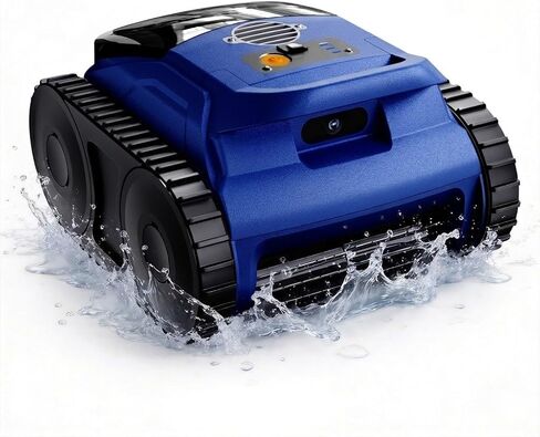 [2026 Release] Automatic Robotic Pool Vacuum for Inground & Above Ground Pools, Wall Climbing Pool Vacuum Cleaner, Cleans Floor, Walls, Waterline, Drain & Skimmer up to 2150 Sq. Ft., 190 Min in Saudi Arabia