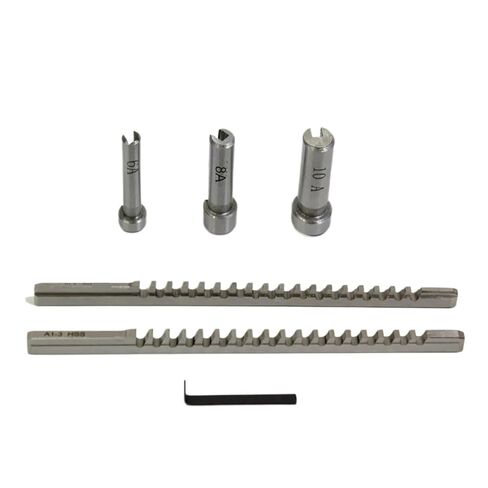 متري الحجم 2 مللي متر 3 مللي متر دبابيس 6/8/10 البطانات ذات الياقات مع الحشوات أدوات القطع باستخدام الحاسب الآلي مجموعة Keyway Broach in Kuwait