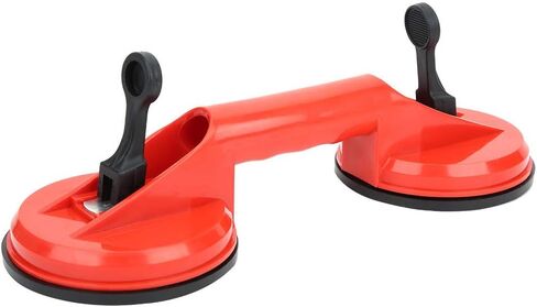 Jeanoko Double Suction Cup Sturdy Red Glass Puller for Glass & Doors 4.5" Red Plastic Extractor for Home Use in Kuwait