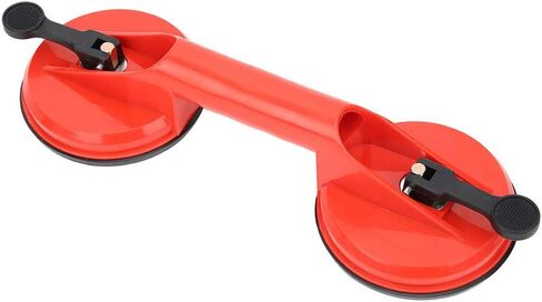 Jeanoko Double Suction Cup Sturdy Red Glass Puller for Glass & Doors 4.5" Red Plastic Extractor for Home Use in Kuwait