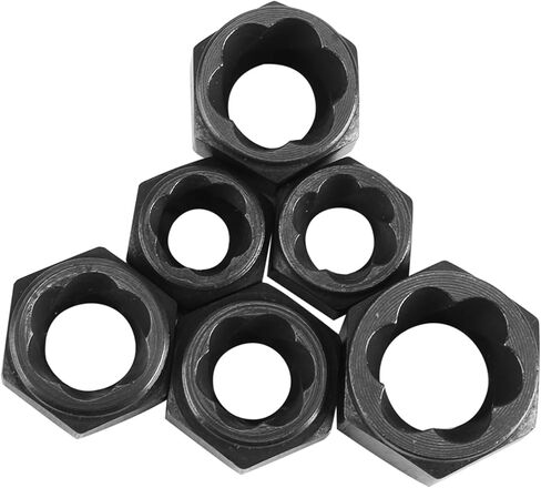 10 Pcs Bolt Extractor Set Damaged Nut Remover Tool Kit Spiral Flute Design for Rounded Stripped Screw Removal 9-19mm Sizes Chrome Vanadium Steel Automotive Repair Tools in Kuwait