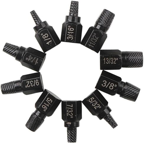 Upgraded Bolt Extractor Set, 10Pcs Impacts & Nut Removal, Stripping Lugs Nut Removal, Extraction Extractor in Saudi Arabia