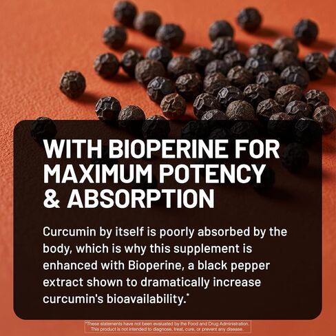 NatureWise الكركمين الكركم مع الفلفل الأسود 2600 ملغ - مكمل الكركمين الكركم فائق الامتصاص + BioPerine - من مصادر طبيعية، نباتي، غير معدل وراثيًا، تم تصنيعه في الولايات المتحدة الأمريكية - 120 كبسولة [كمية تكفي لمدة 30 يومًا] in Saudi Arabia