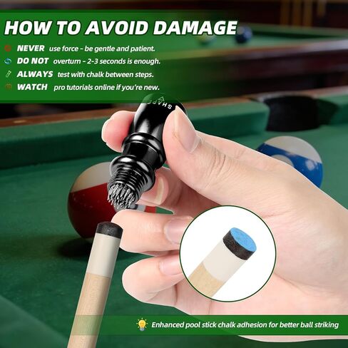 طقم أدوات إصلاح ملحقات عصا البلياردو 3 في 1 لحوض السباحة، تعزيز اللعبة مع المشكل/الأداة/جهاز التهوية، هدايا عملية للأزواج، أفضل الأصدقاء، متوفر باللون الأسود والأحمر in Kuwait