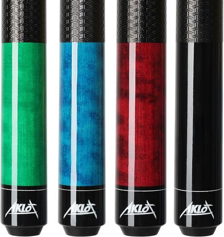 AKLOT Pool Cue Sticks, 58"/42" Canadian Maple Professional Billiard Sticks, Taco De Billar Super Straightened Up 2-Piece Queue for Home, Pool Cues Set of 4/5/1, 14oz，18~21oz Multiple Colors in Kuwait