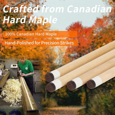 AKLOT Pool Cue Sticks, 58"/42" Canadian Maple Professional Billiard Sticks, Taco De Billar Super Straightened Up 2-Piece Queue for Home, Pool Cues Set of 4/5/1, 14oz，18~21oz Multiple Colors in Kuwait