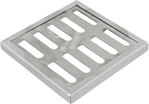 300x300mm Stainless Steel Drain Grate, Large Outdoor Drainage Cover With Frame, Fast Water Anti Clog Design For Residential Municipal Road(150 * 150 * 20 * 2mm) in Kuwait