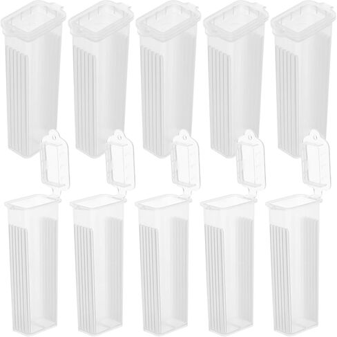 NUOBESTY 5-slot Narrow Plastic Slide Staining Jar Set with High Transparency for Laboratory Use Microscope Slide Rack Holder for Batch Processing and Accurate Observation Lab Storage in Saudi Arabia
