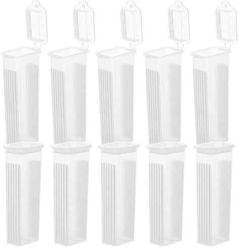 PRETYZOOM High Transparency Slide Staining Jar 5-slot Plastic Staining Rack for Laboratory Use, Narrow Opening Coplin Jar without Slides, Sturdy Storage Container for Research Lab Equipment in Saudi Arabia