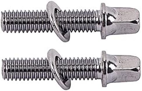Alnicov 2Pcs 5mm Drum Screws 34.5mm Length Drum Tension Rods with Washers for Bass Drum Accessories Silver in Saudi Arabia