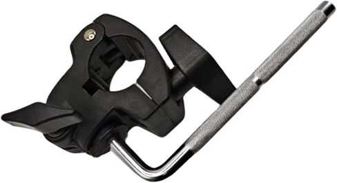 Electronic Drum Rack Mounting Clamp with L-Rod Bracket Tuning Key Kit, 38mm to 22mm Drum Rack T Clamp with Electronic V-Drum Pad Mount Arm Compatible with Roland Yamaha Drum Set in Saudi Arabia