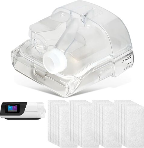 غرفة مياه لجهاز AirSense 11 وAirCurve 11، خزان مياه بديل مع 24 عبوة من مرشحات AirSense 11، وختم موثوق به ومستلزمات S11 CPAP سهلة التركيب in Kuwait