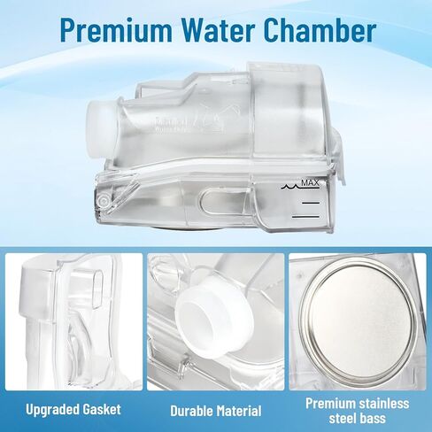 غرفة مياه لجهاز AirSense 11 وAirCurve 11، خزان مياه بديل مع 24 عبوة من مرشحات AirSense 11، وختم موثوق به ومستلزمات S11 CPAP سهلة التركيب in Kuwait