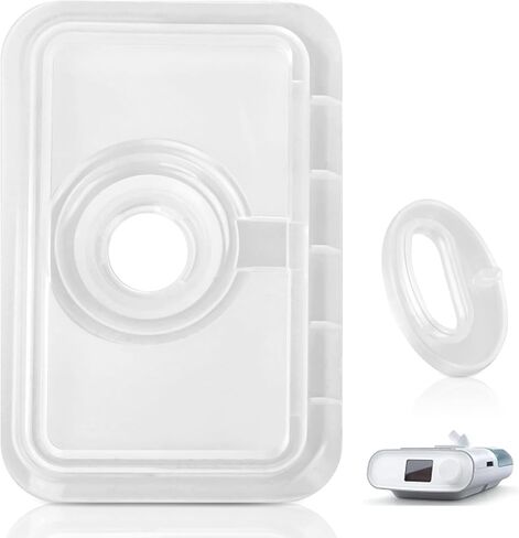 CPAP Machine Gasket for Dream-Station 1, Flip Lid Seal & Oval Humidifier Dry Box Inlet Seal 1120613, Silicone Gaskets Compatible with Philips Respironics Dream-Station Heated Humidifier, Leak-Proof in Kuwait