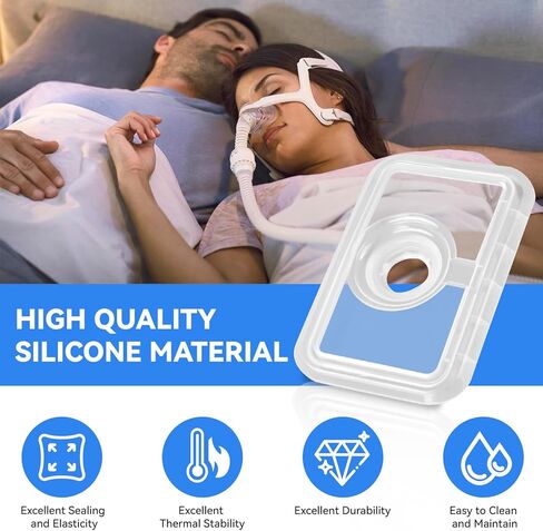 CPAP Machine Gasket for Dream-Station 1, Flip Lid Seal & Oval Humidifier Dry Box Inlet Seal 1120613, Silicone Gaskets Compatible with Philips Respironics Dream-Station Heated Humidifier, Leak-Proof in Kuwait