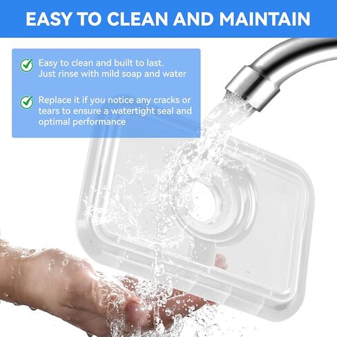 CPAP Machine Gasket for Dream-Station 1, Flip Lid Seal & Oval Humidifier Dry Box Inlet Seal 1120613, Silicone Gaskets Compatible with Philips Respironics Dream-Station Heated Humidifier, Leak-Proof in Kuwait