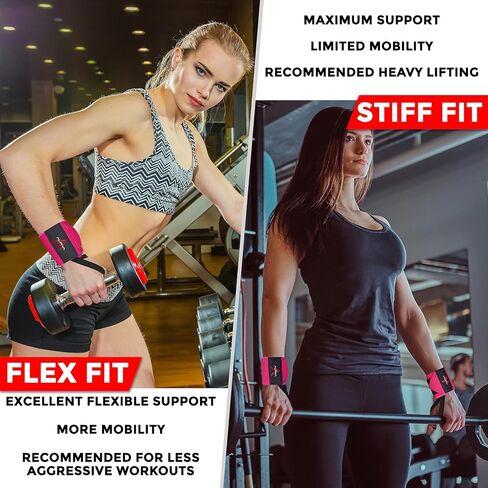 AlphaSports Alpha Sports Wrist Wraps for Weightlifting,Gym Exercise,Adjustable,Durable for Crossfit,Powerlifting, Bodybuilding, and Fitness Workouts,Enhanced Stability for Lifting,Training in Saudi Arabia