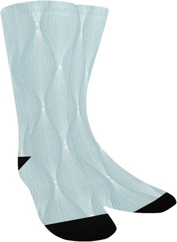 جوارب للمشي لمسافات طويلة مطبوعة بموجة المحيط - جوارب شتوية حرارية سميكة دافئة للأطفال الصغار للأولاد والبنات للمدرسة، والارتداء اليومي والأنشطة الخارجية in Kuwait