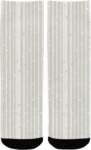 جوارب رمادية مخططة للمشي لمسافات طويلة - جوارب شتوية حرارية سميكة دافئة للأولاد والبنات الصغار للمدرسة، والارتداء اليومي والأنشطة الخارجية in Kuwait