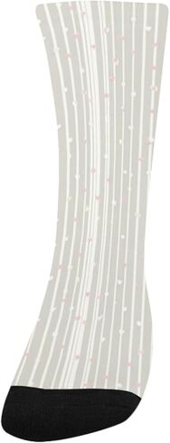 جوارب رمادية مخططة للمشي لمسافات طويلة - جوارب شتوية حرارية سميكة دافئة للأولاد والبنات الصغار للمدرسة، والارتداء اليومي والأنشطة الخارجية in Kuwait