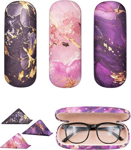 3pack eyeglass case قذيفة صلبة ， قذيفة قشرة صلبة ， قذيفة زجاجية قشرة صلبة ， حالة نظارات القراءة in Kuwait