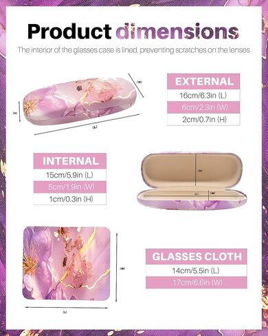 3pack eyeglass case قذيفة صلبة ， قذيفة قشرة صلبة ， قذيفة زجاجية قشرة صلبة ， حالة نظارات القراءة in Kuwait