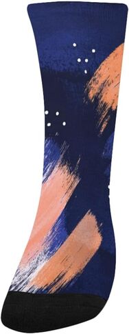 جوارب جريئة للمشي لمسافات طويلة بفن تجريدي داكن - جوارب شتوية حرارية سميكة دافئة للأطفال الصغار للأولاد والبنات للمدرسة، والارتداء اليومي والأنشطة الخارجية in Kuwait